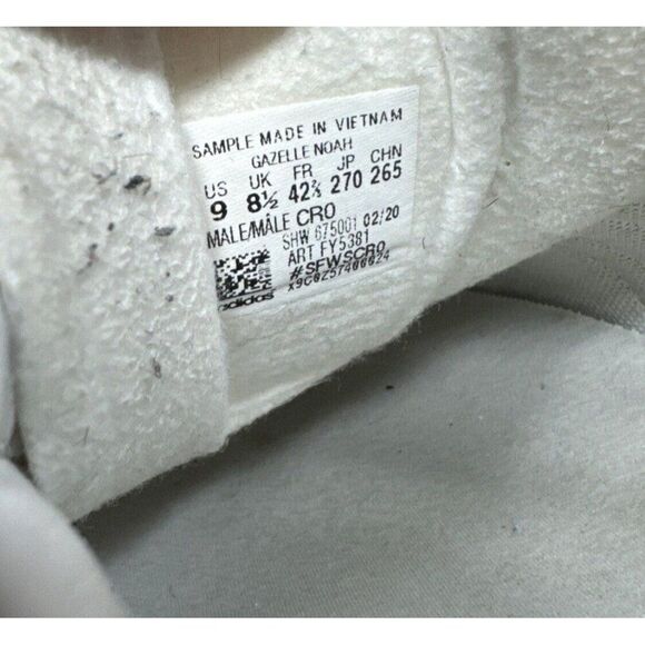 Sample Adidas x Noah Gazelle OG Collaboration Men’s Sz 9 Orange Camo FY5381 - Picture 7 of 9